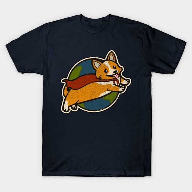 Corgi T-Shirt by Mewzeek_T